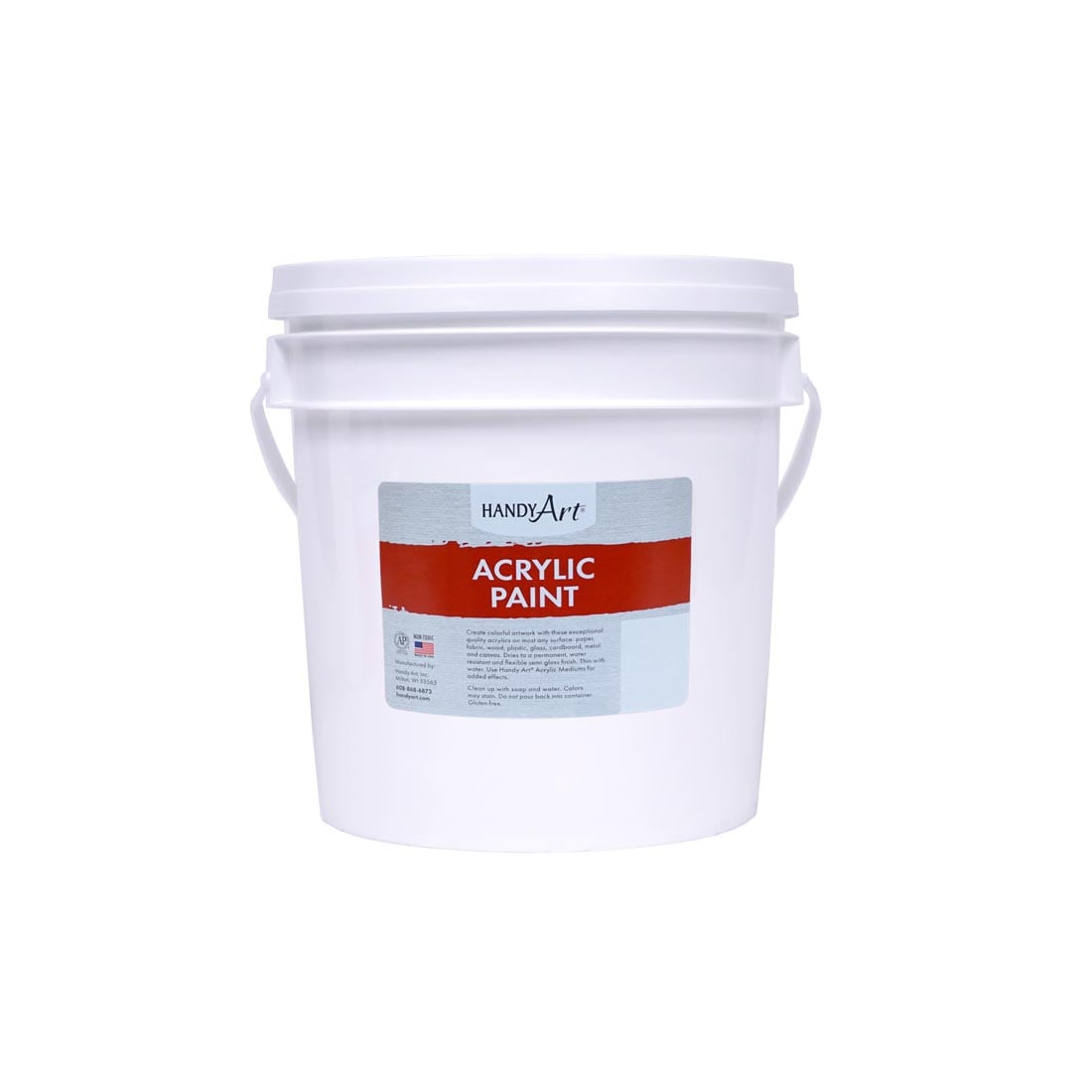 Gallon Pail of Titanium White Handy Art Acrylic Paint