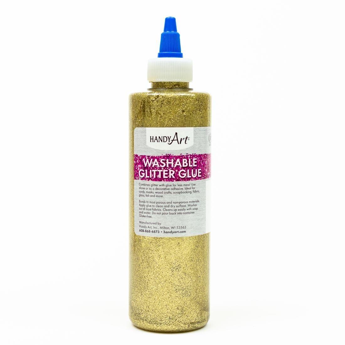 Bottle of Gold Sargent Art Washable Glitter Glue