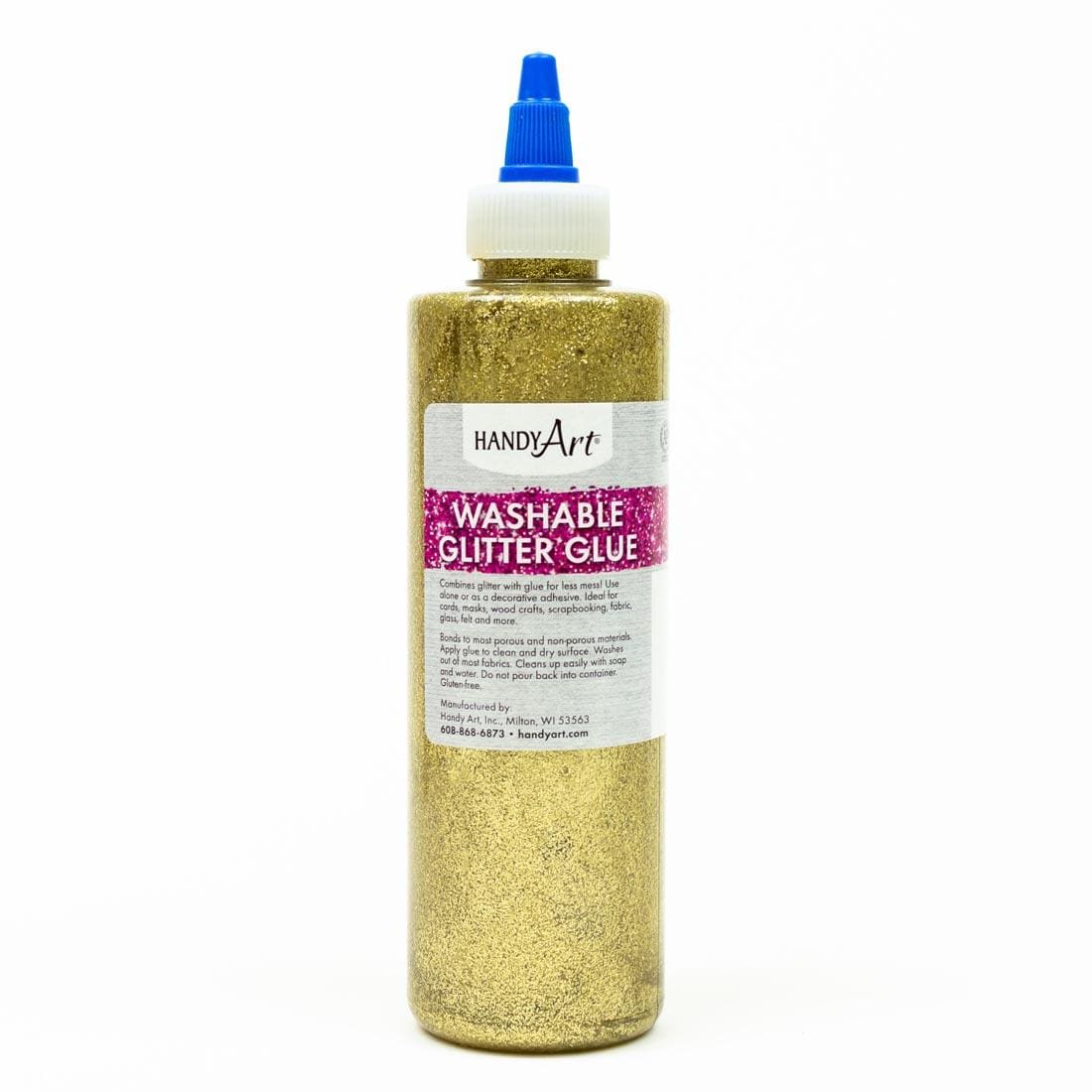 Bottle of Gold Handy Art Washable Glitter Glue