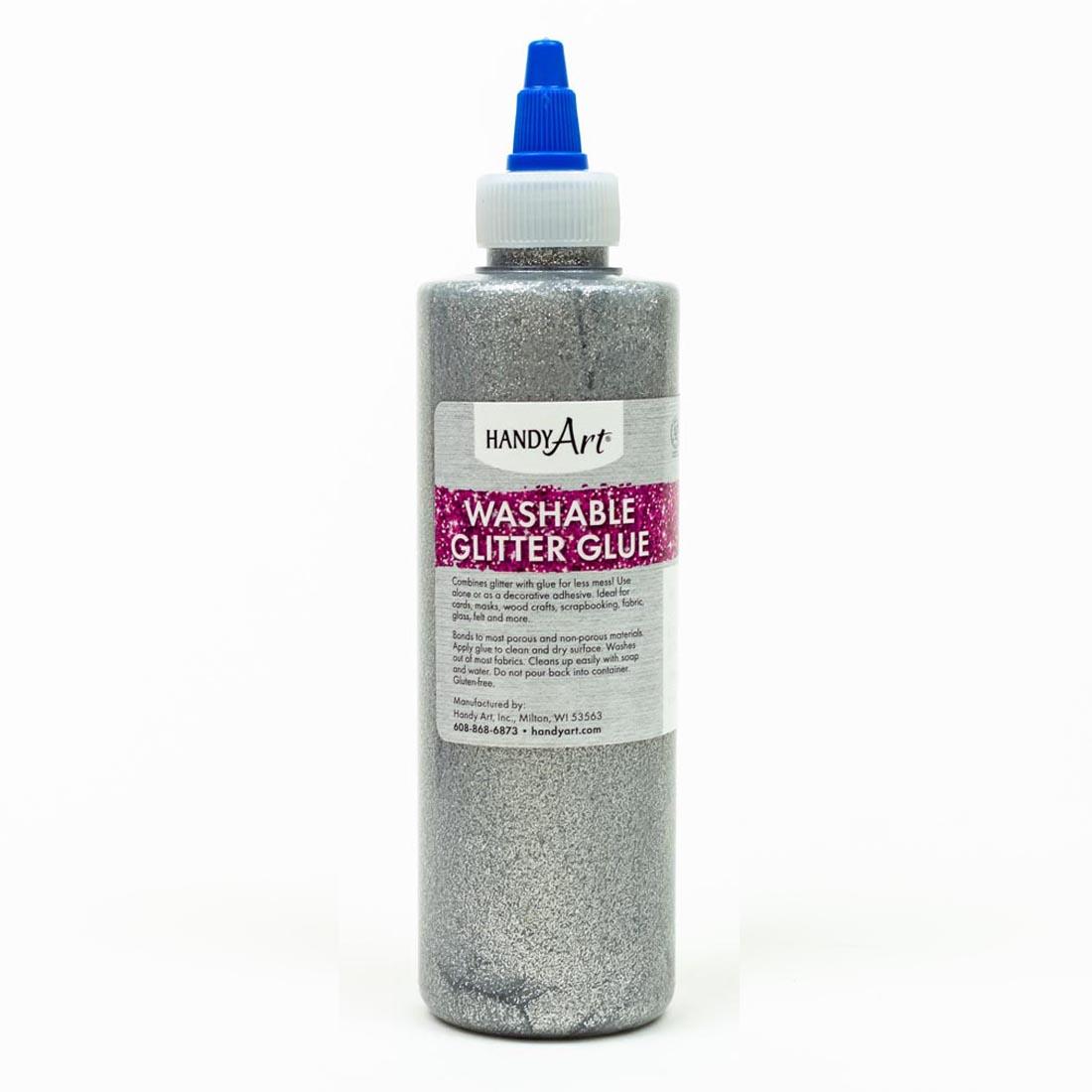 Bottle of Silver Sargent Art Washable Glitter Glue