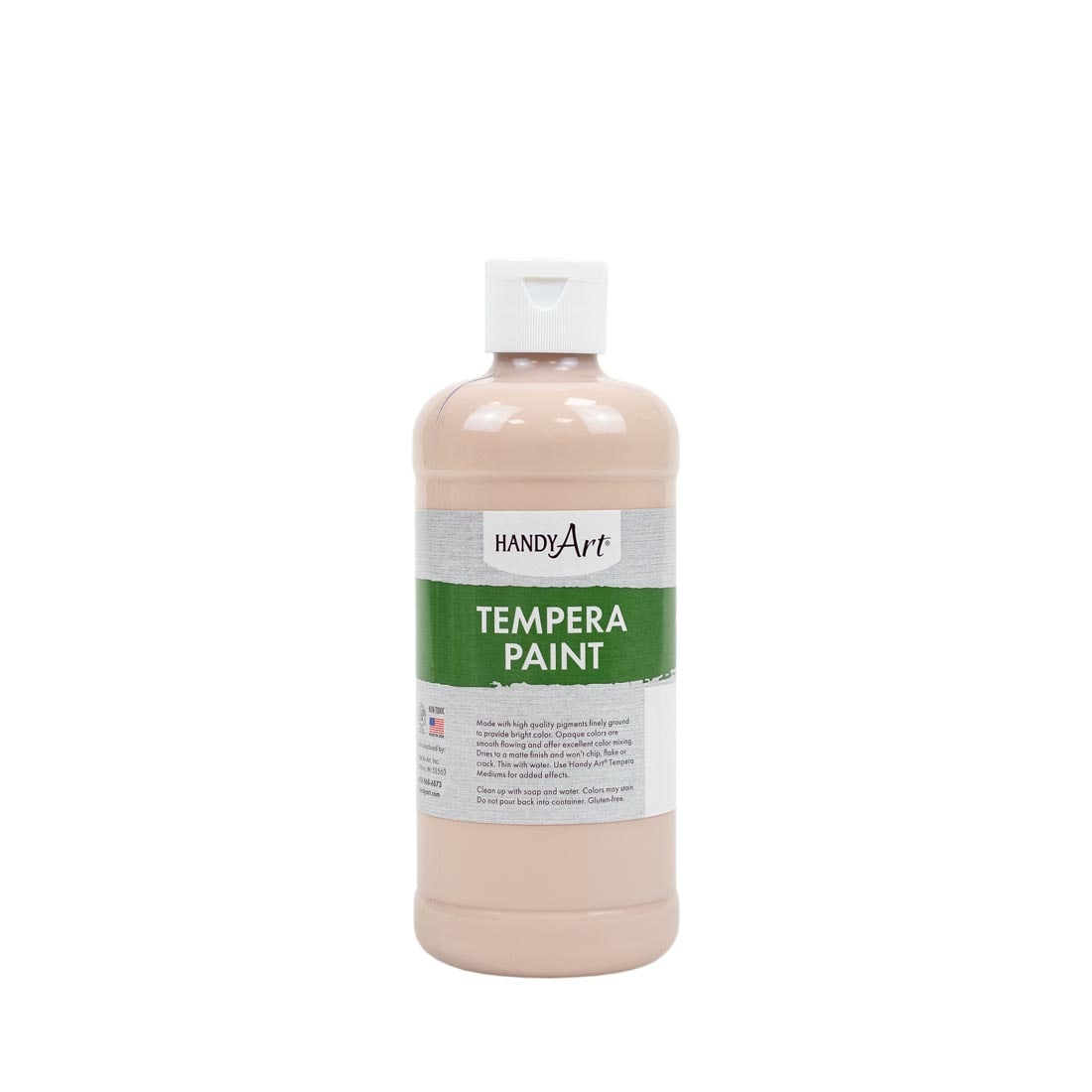 Pint bottle of Peach Handy Art Tempera Paint