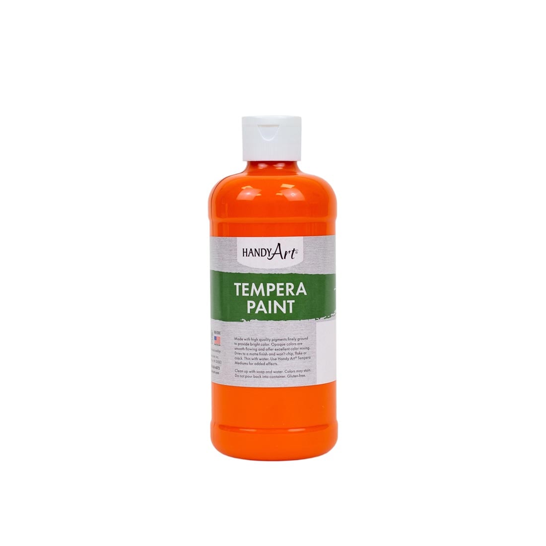 Pint bottle of Orange Handy Art Tempera Paint