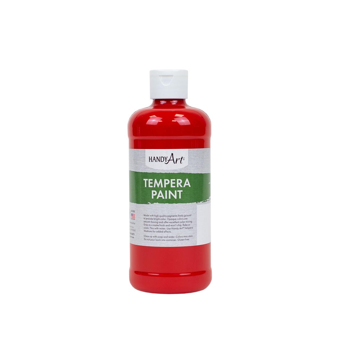 Pint bottle of Red Handy Art Tempera Paint