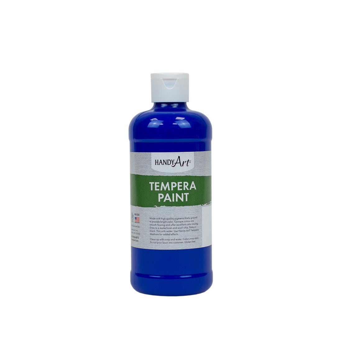 Pint bottle of Blue Handy Art Tempera Paint