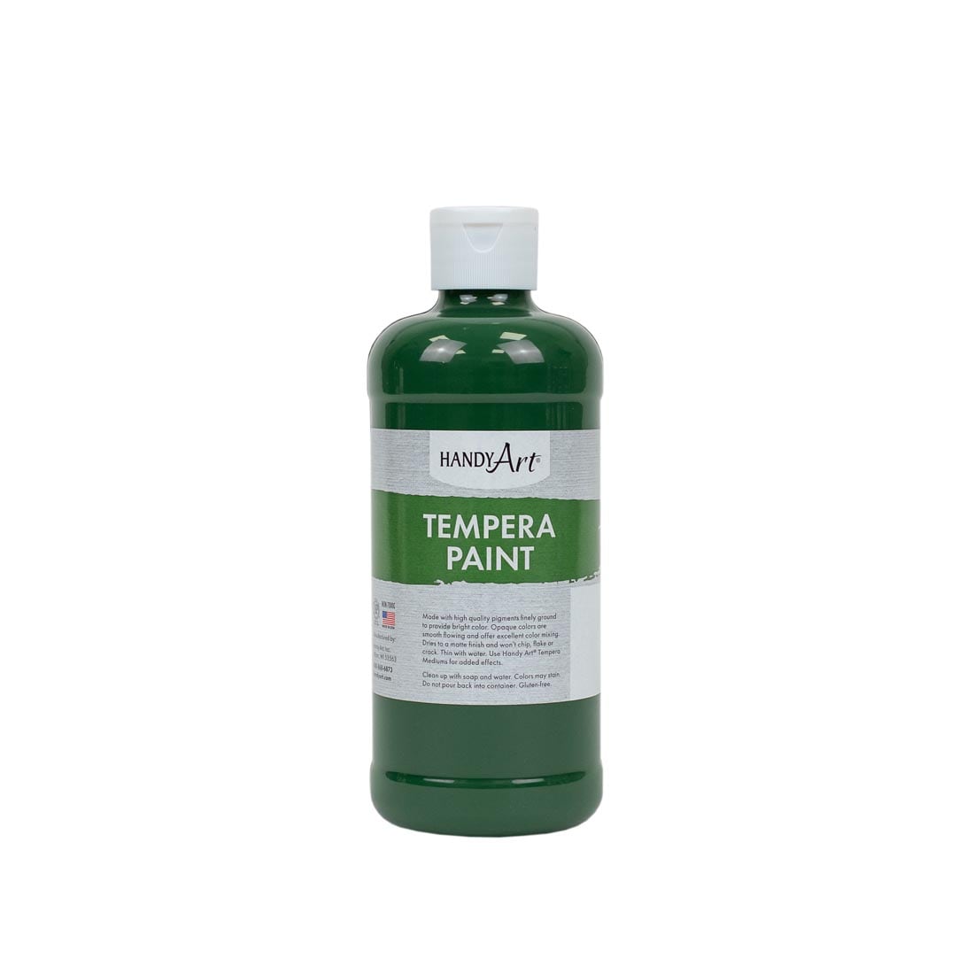 Pint bottle of Green Handy Art Tempera Paint