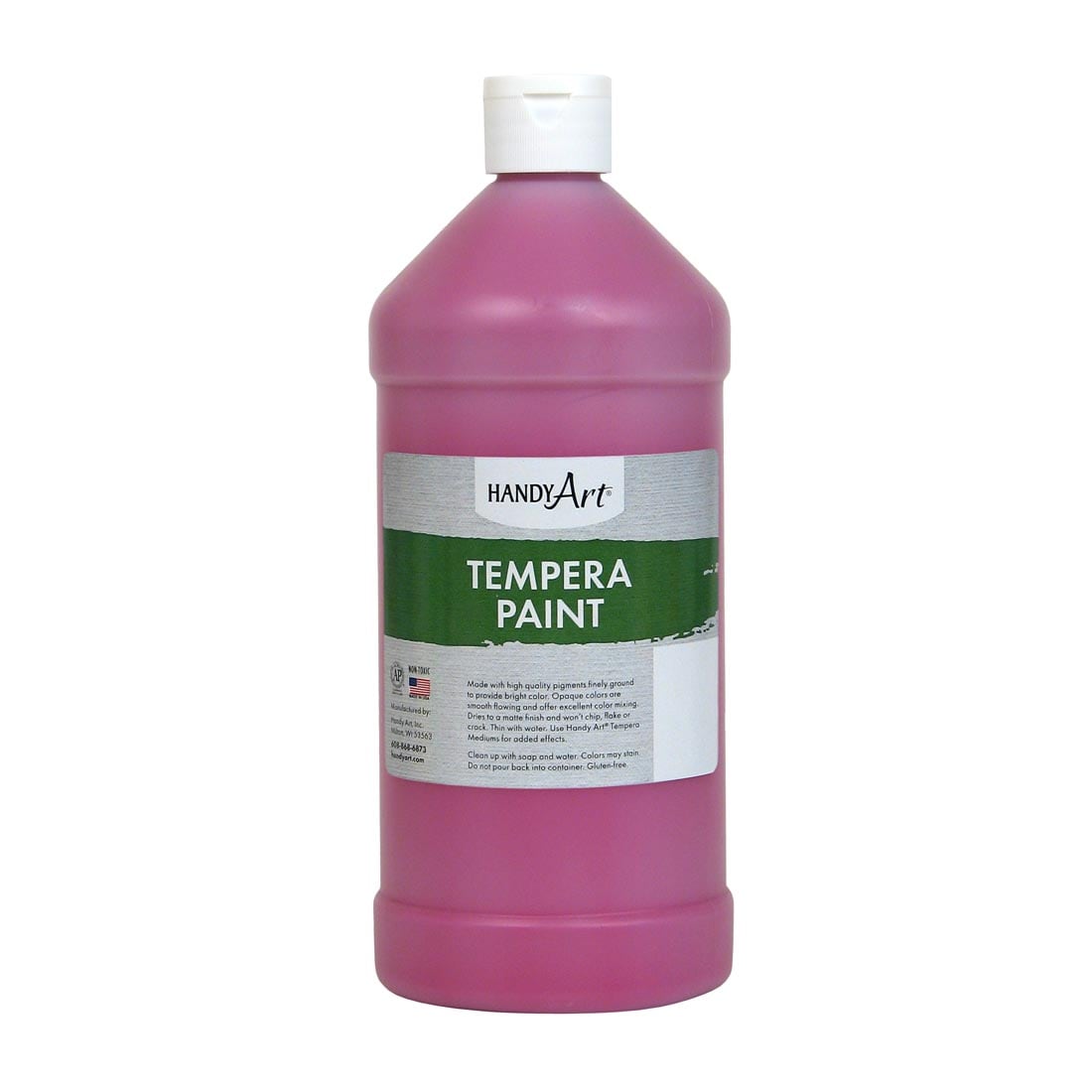 Quart bottle of Magenta Handy Art Tempera Paint