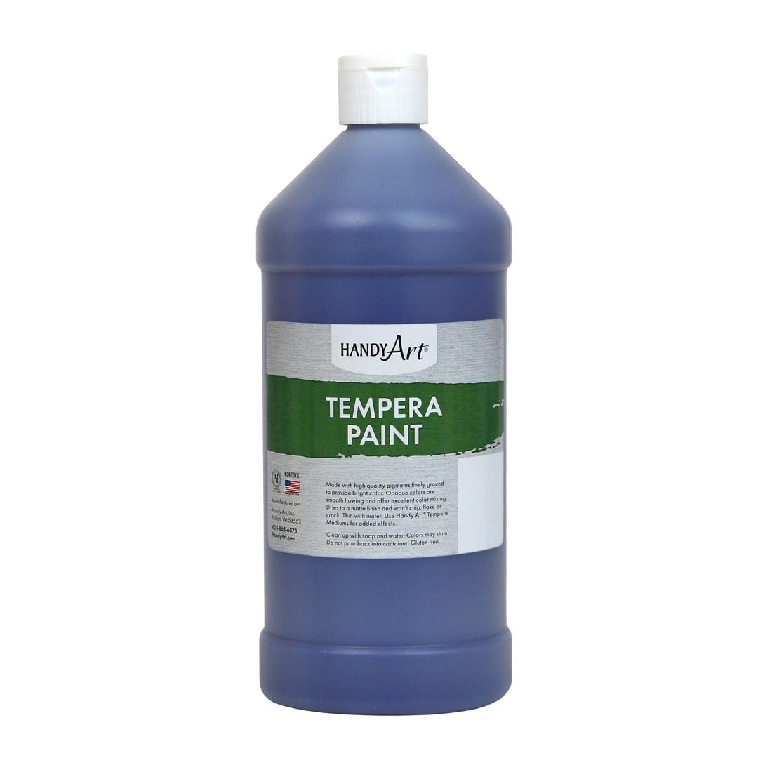 Quart bottle of Violet Handy Art Tempera Paint