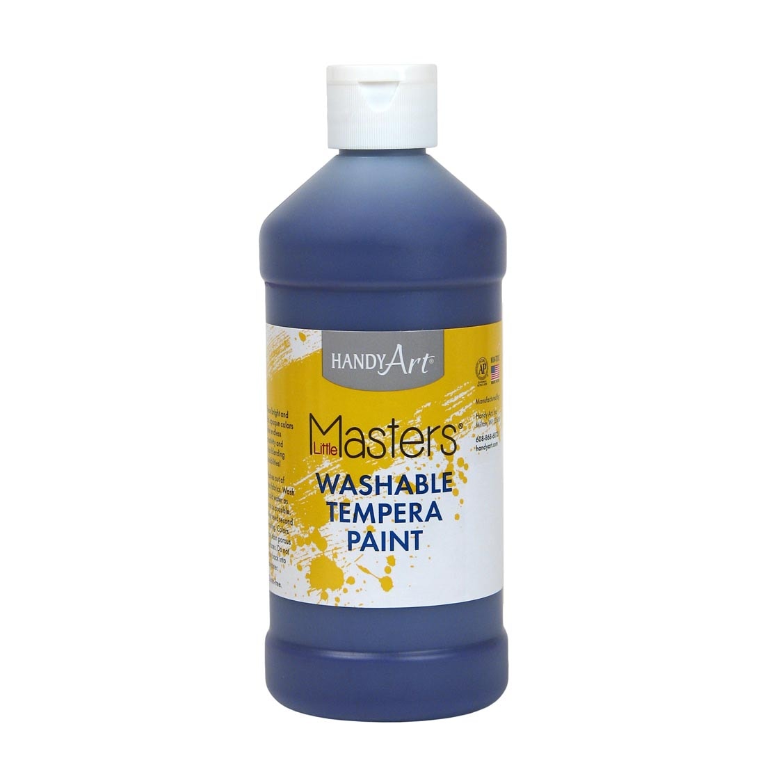 Pint bottle of Violet Handy Art Little Masters Washable Tempera Paint