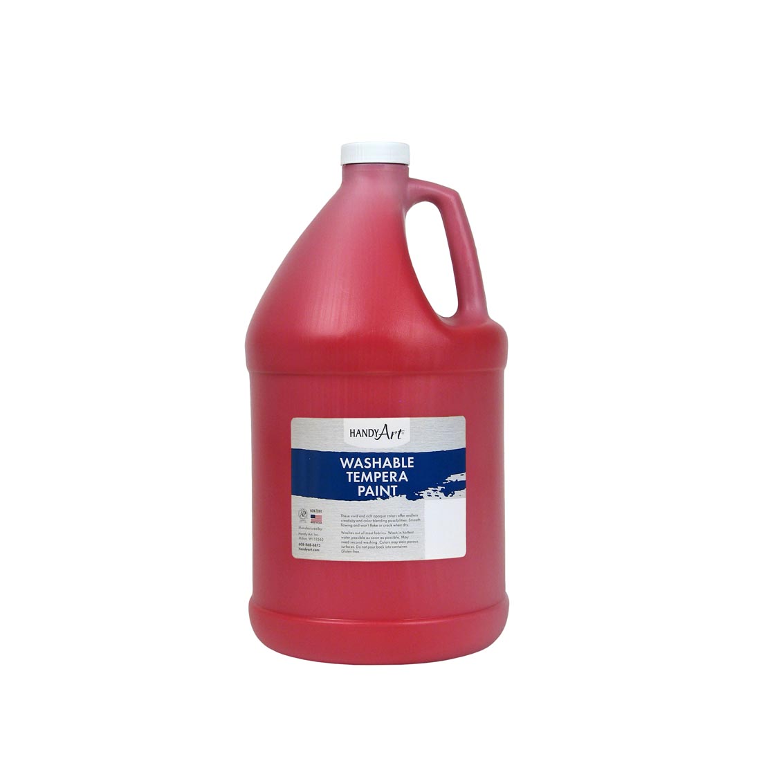 Gallon of Red Handy Art Washable Tempera Paint