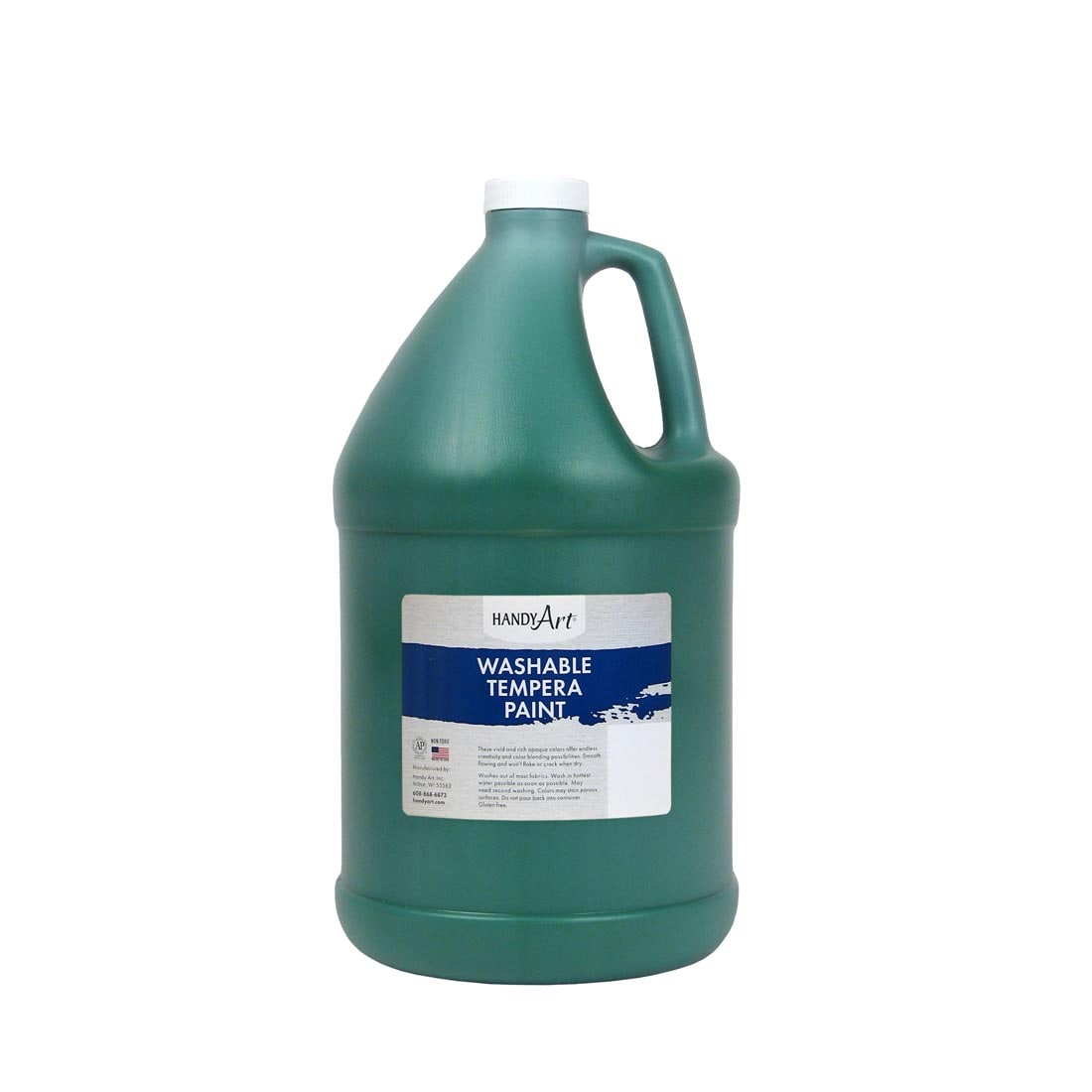 Gallon of Green Handy Art Washable Tempera Paint