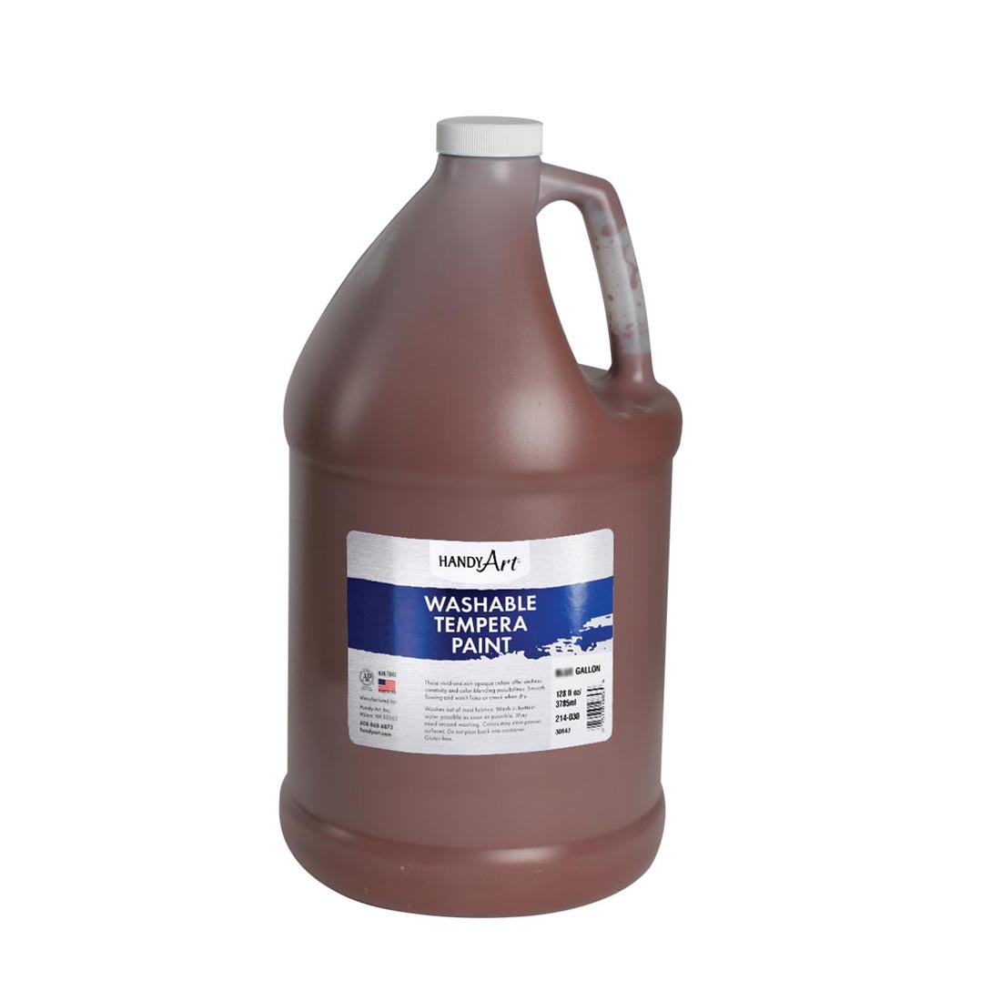 Gallon of Brown Handy Art Washable Tempera Paint