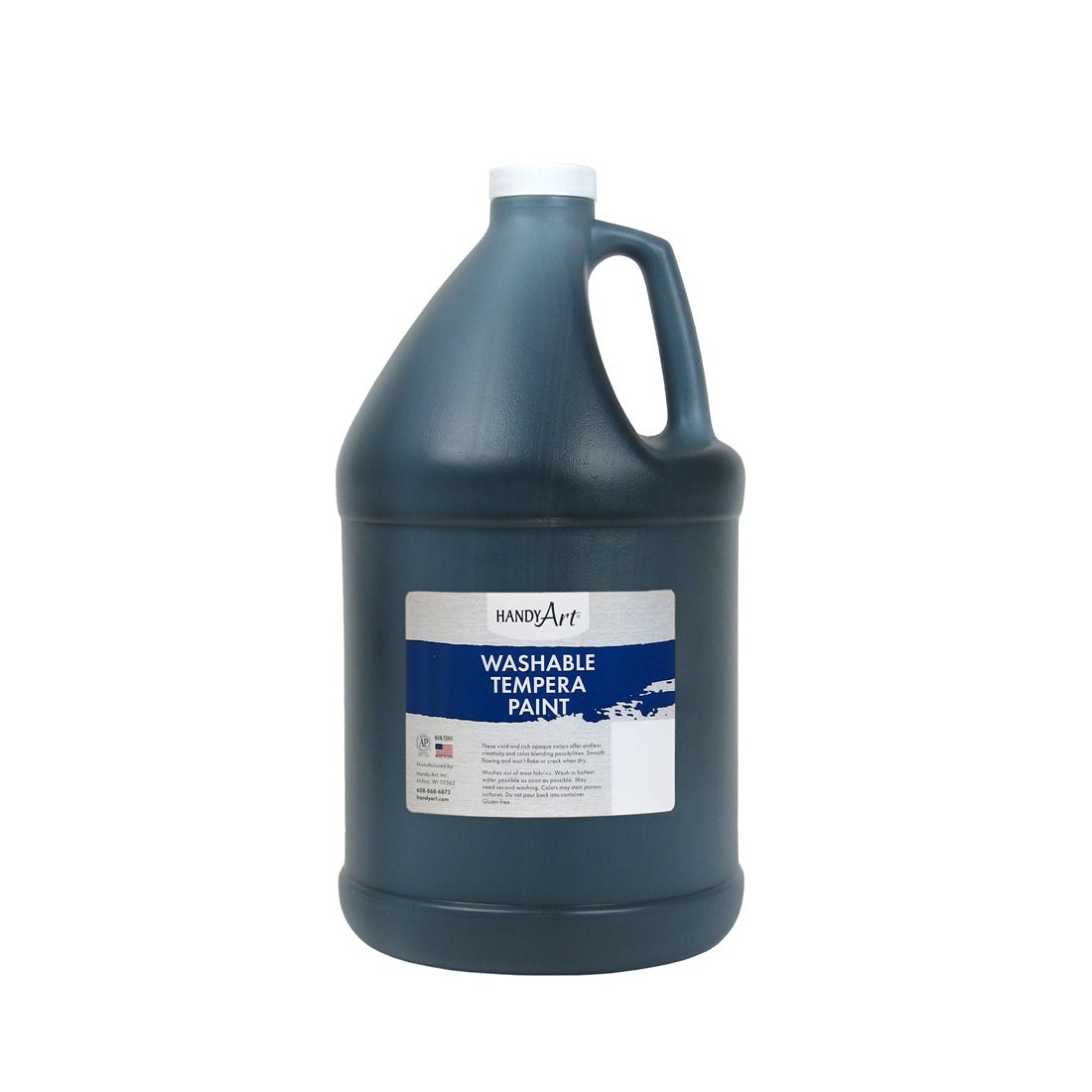 Gallon of Black Handy Art Washable Tempera Paint