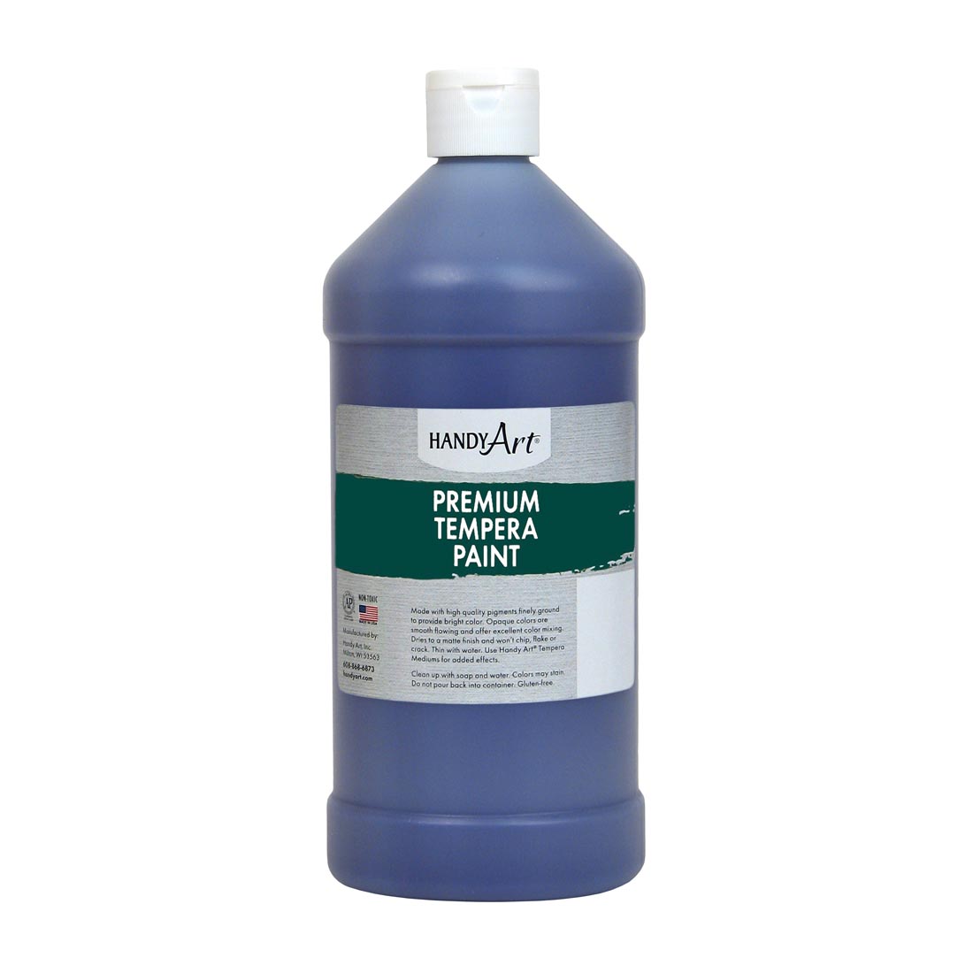 Quart bottle of Violet Handy Art Premium Tempera Paint