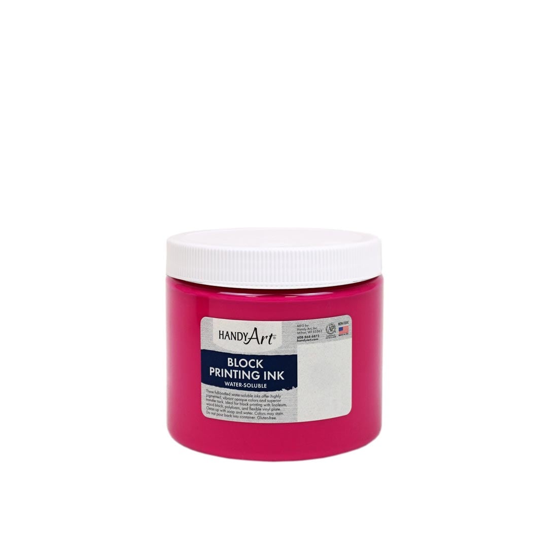 Jar of Magenta Handy Art Block Printing Ink