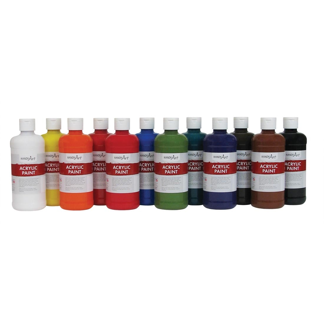 Handy Art Acrylic Paints 12-Color Pint Set