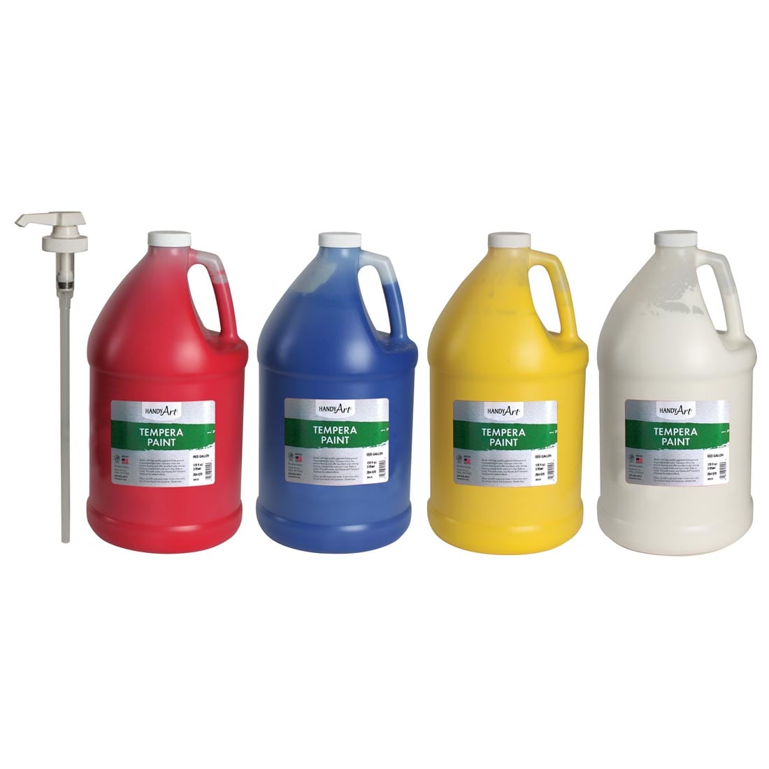 Handy Art Tempera 4 Primary Colors Gallon Set