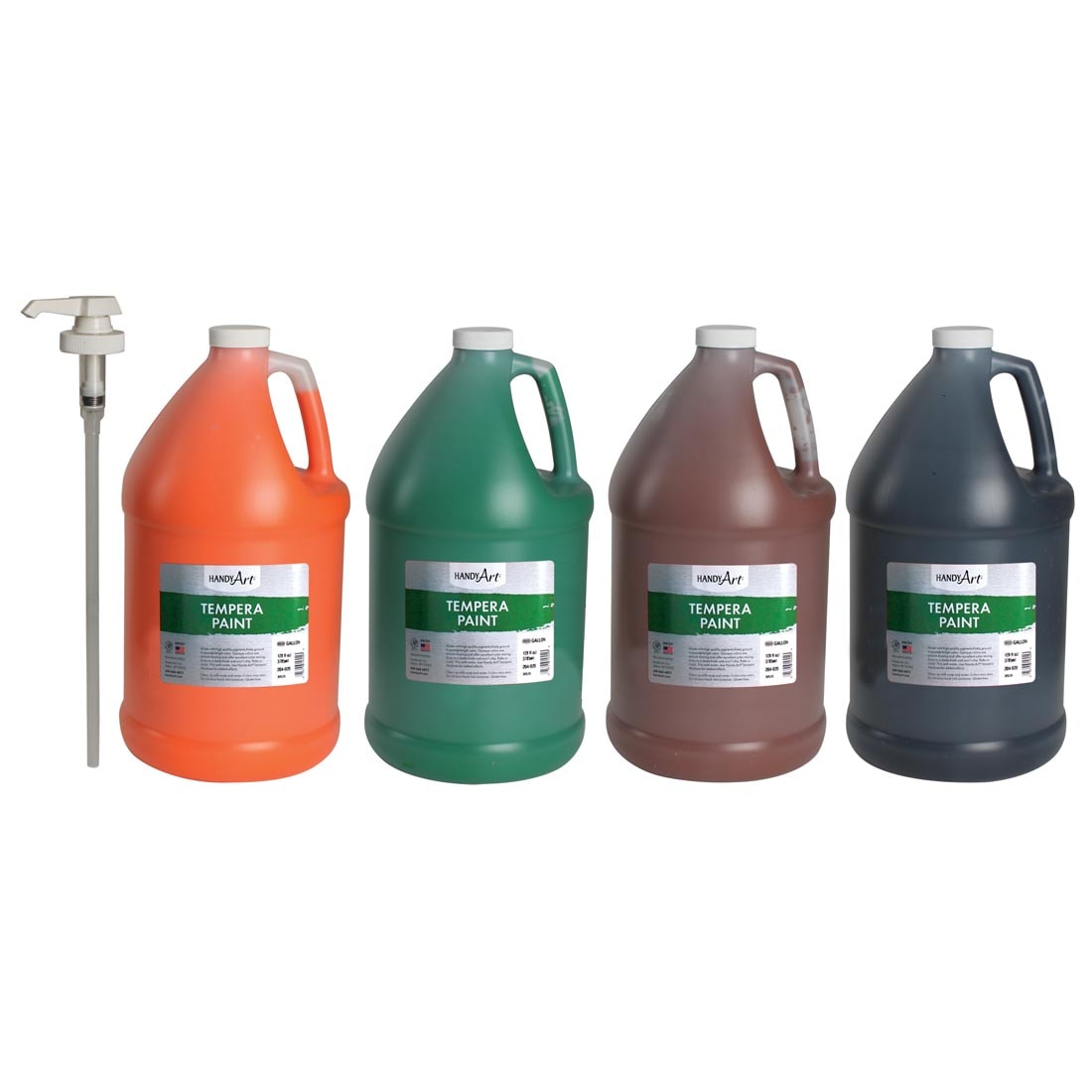 Handy Art Tempera 4 Secondary Colors Gallon Set