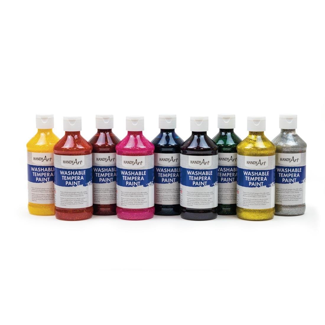 Handy Art Glitter Washable Tempera Paint Set