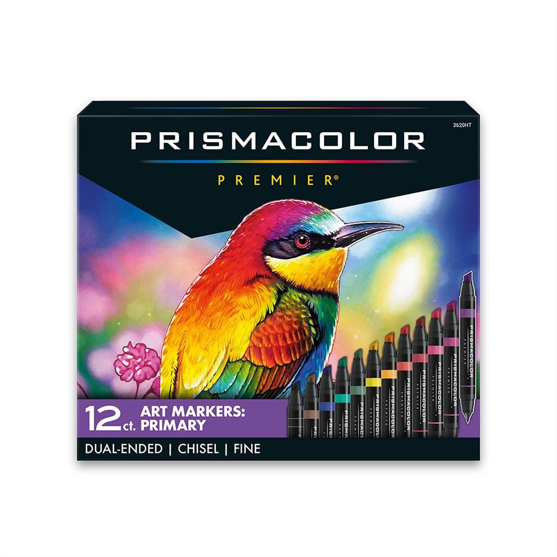 Front of package of Prismacolor Premier Art Markers 12-Color Set