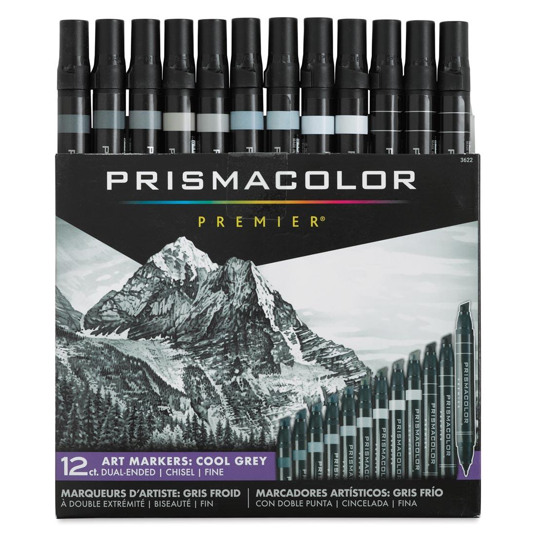 Prismacolor Premier Art Markers 12-Count Cool Greys Set