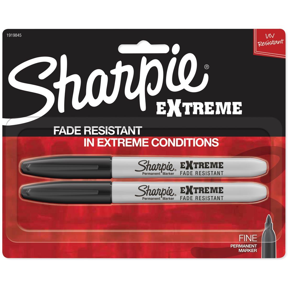 2-Count Package of Sharpie Extreme Fade Resistant Permanent Markers