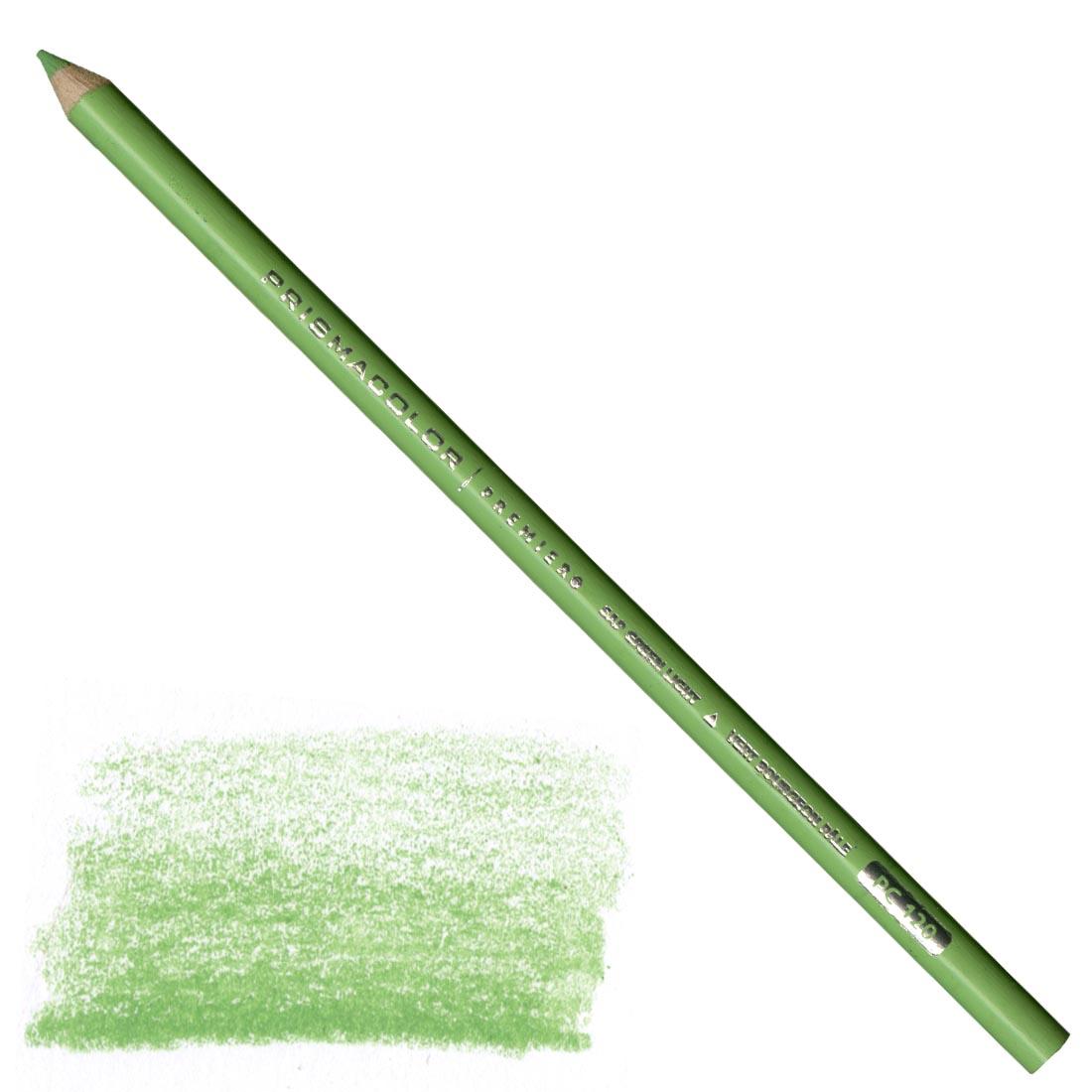 Sap Green Light Prismacolor Premier Colored Pencil with a sample colored swatch