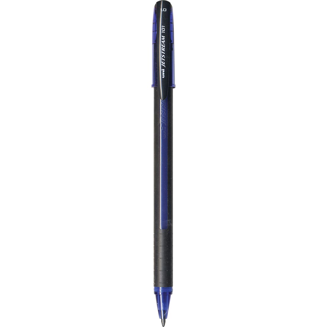 Uni-ball Jetstream 101 Rollerball Pen Blue with cap on opposite end