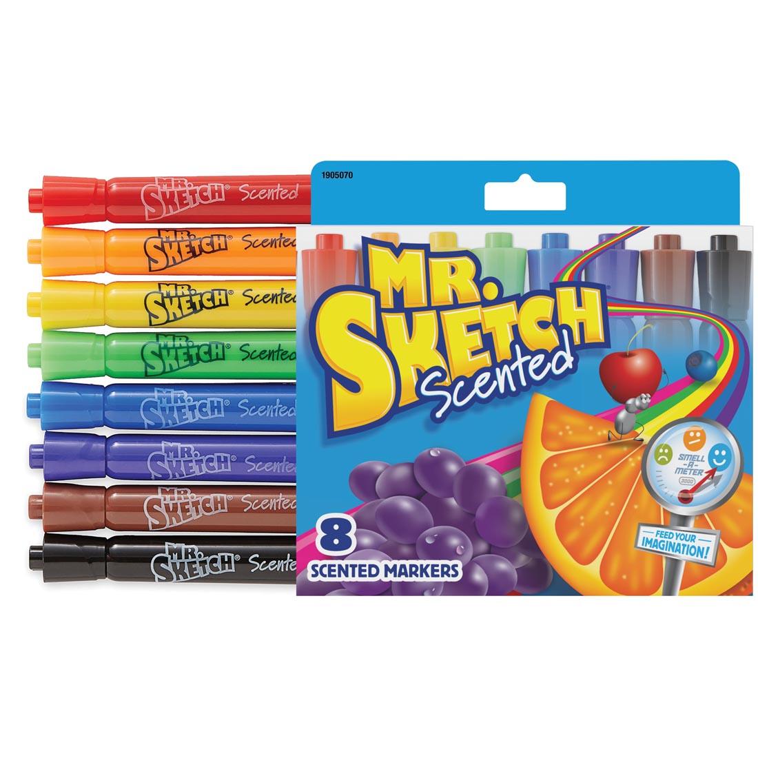 Mr. Sketch Chisel Tip Scented Markers 12-Color Set