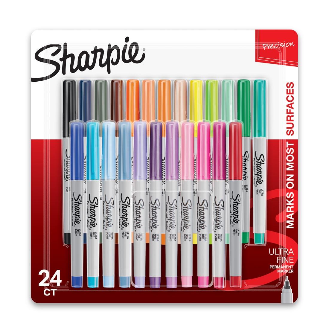 Sharpie Ultra Fine Point Permanent Markers 24-Color Set
