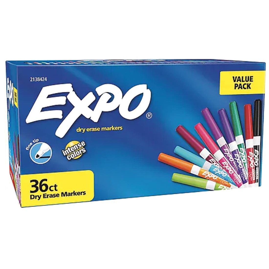 Expo Low Odor Bullet Tip Dry Erase Markers 36-Count Value Pack