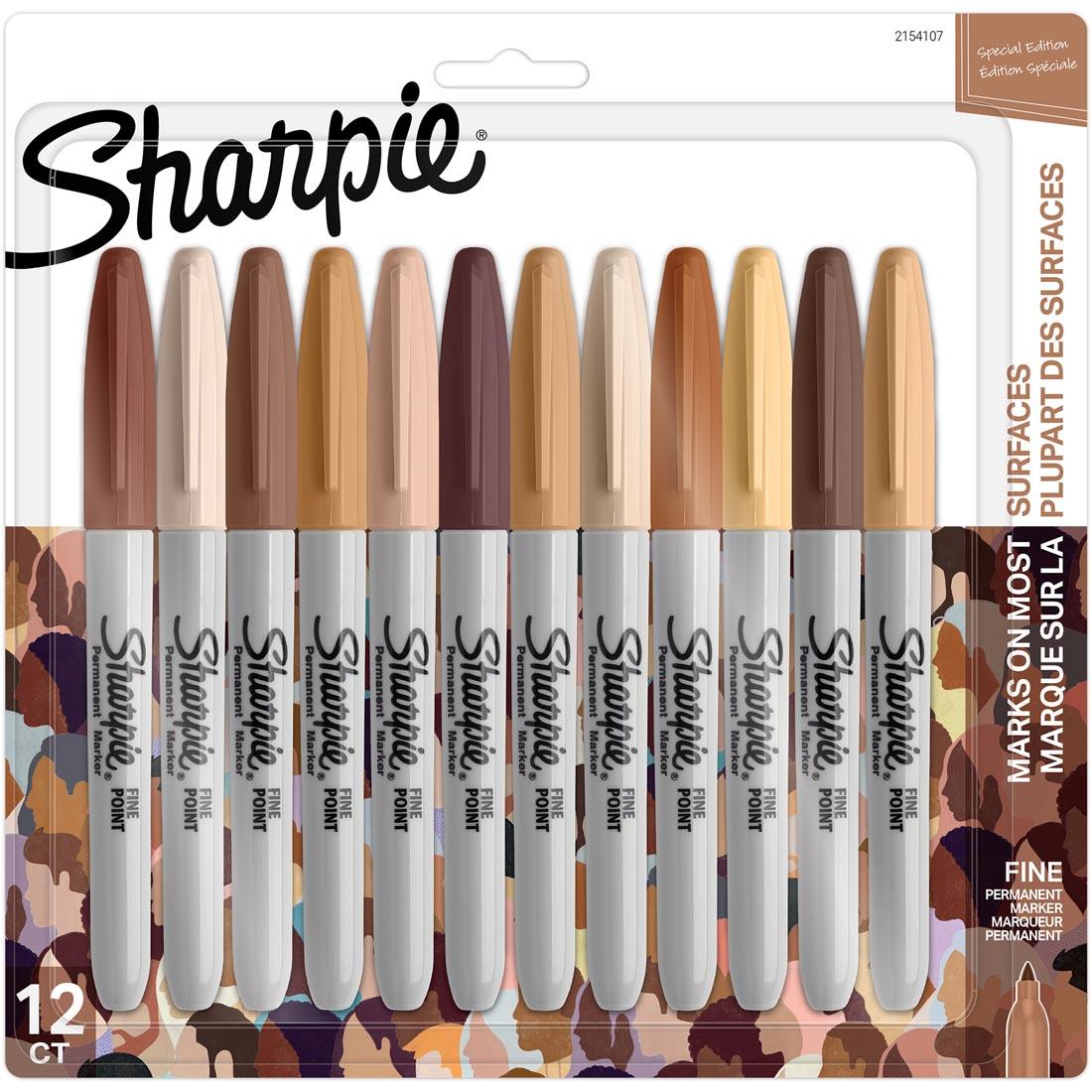 Sharpie Portrait Colors Fine Point Permanent Marker 12-Color Set