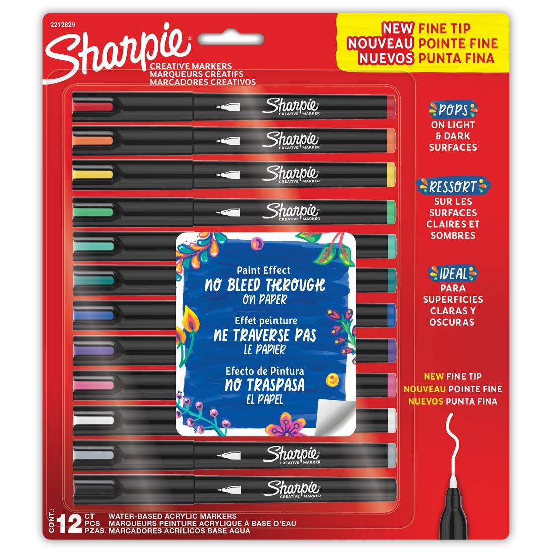 Sharpie Creative Fine Tip Markers 12-Color Set