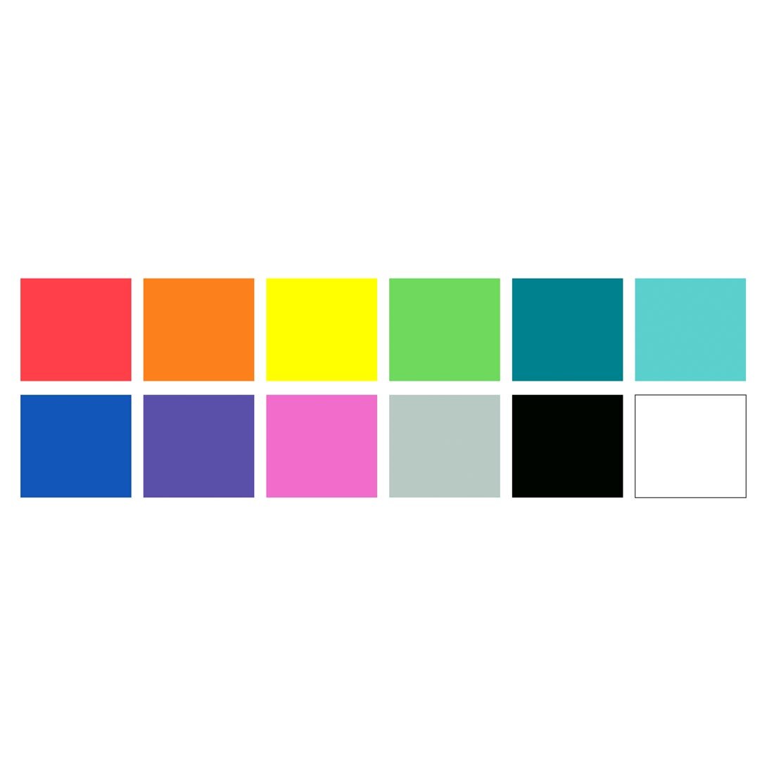 color swatches from Sharpie Creative Fine Tip Markers 12-Color Set