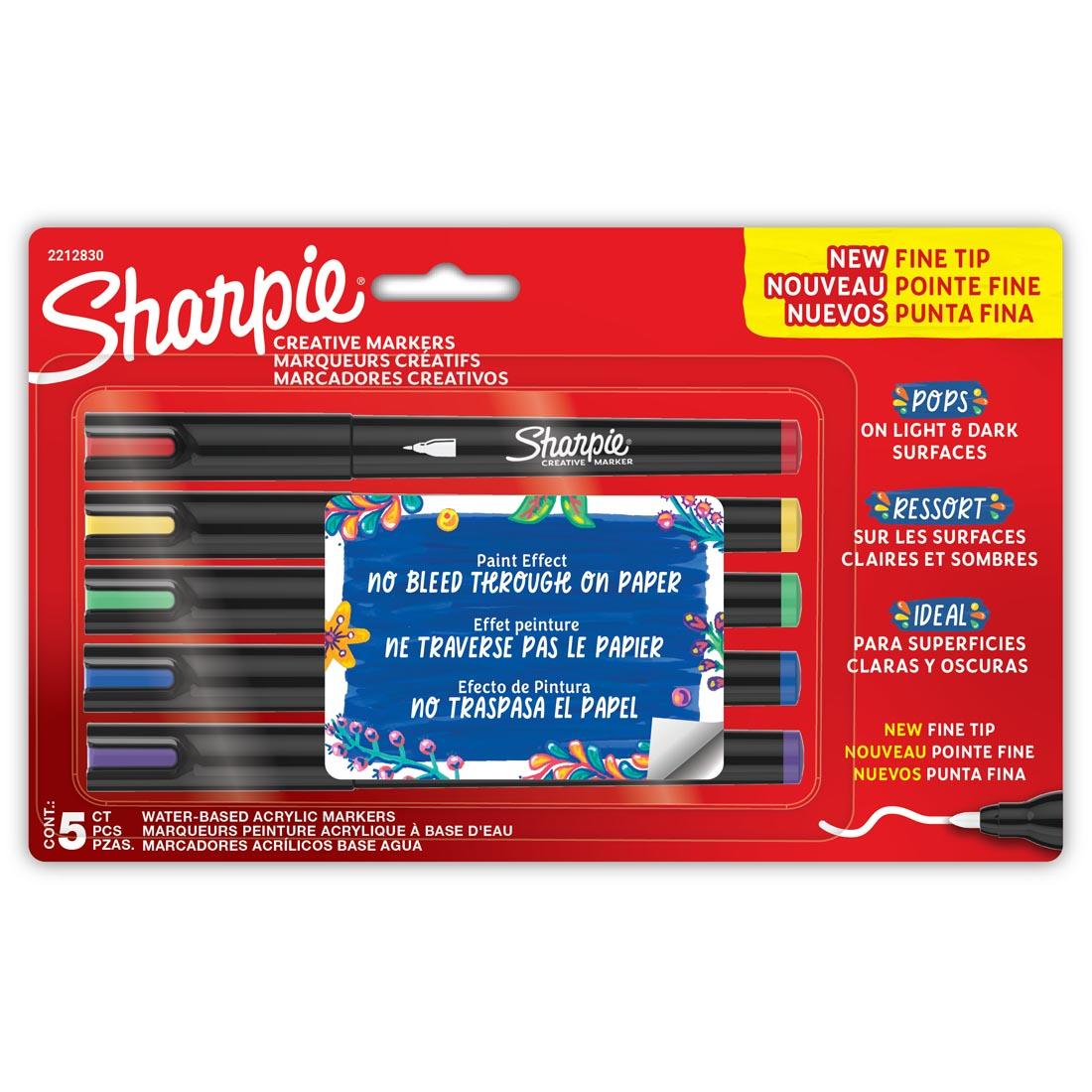 Sharpie Creative Fine Tip Markers 5-Color Set