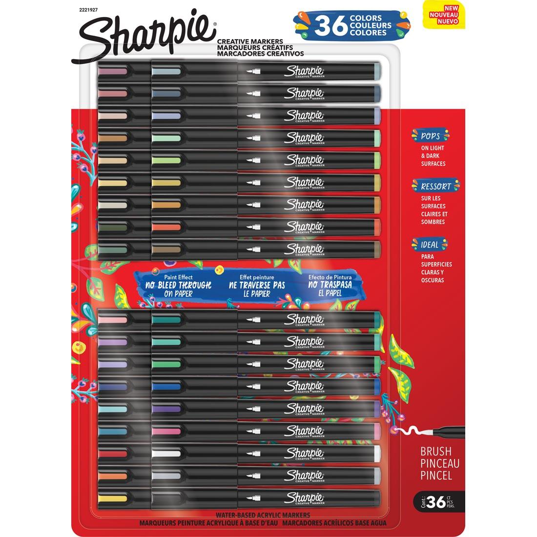 Sharpie Creative Brush Tip Markers 36-Color Set