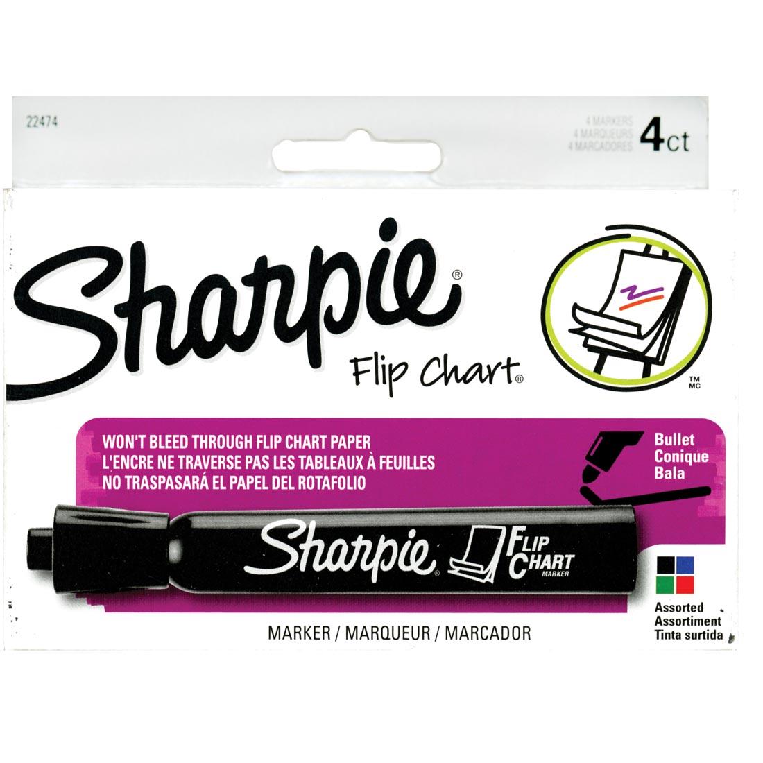 Sharpie Flip Chart Markers 4-Color Set