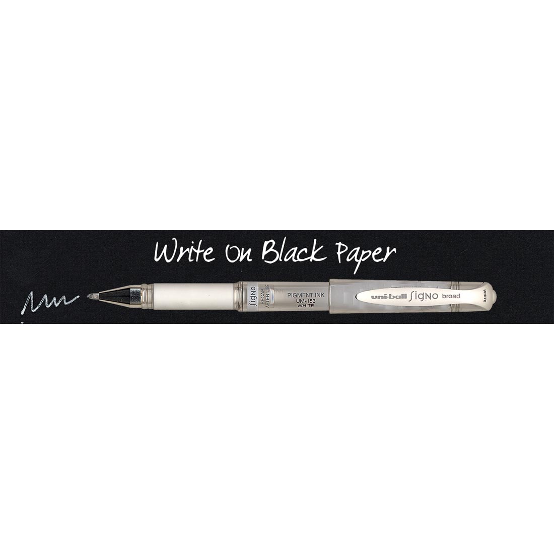 Uni Ball Gel Impact Pen White