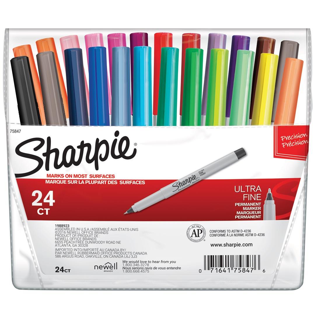 Sharpie Ultra Fine Point Permanent Markers 24-Color Set