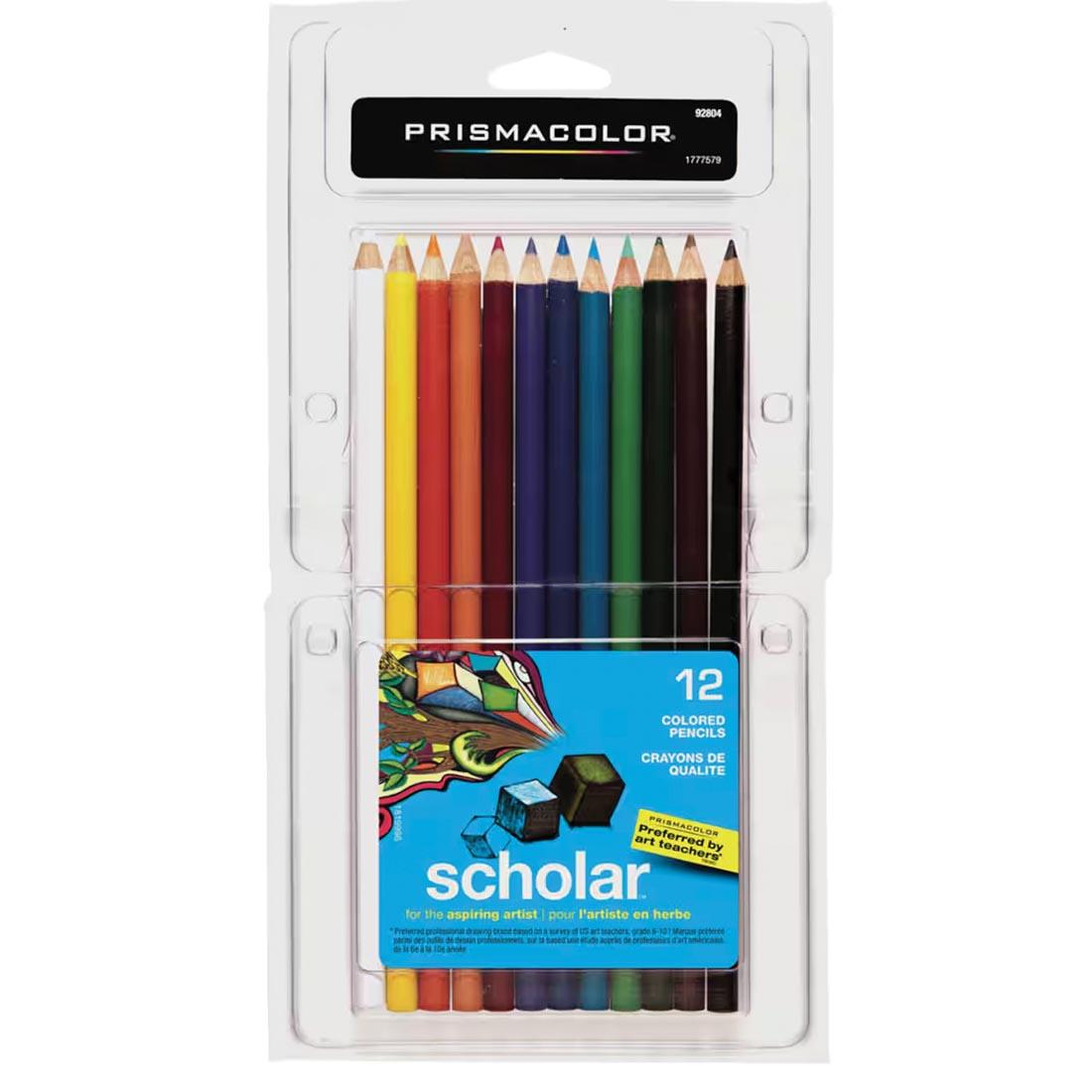 Prismacolor Scholar Colored Pencils 12-Color Set