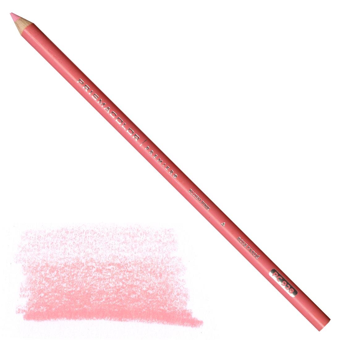 Blush Pink Prismacolor Premier Colored Pencil with a sample colored swatch