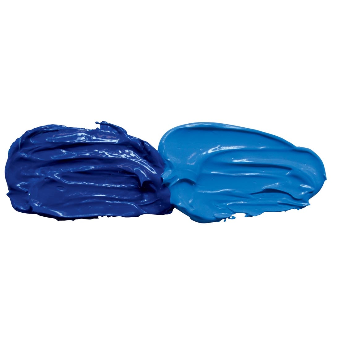 Cobalt Blue Grumbacher Pre-Tested Oil Paint samples; both full strength and mixed with white