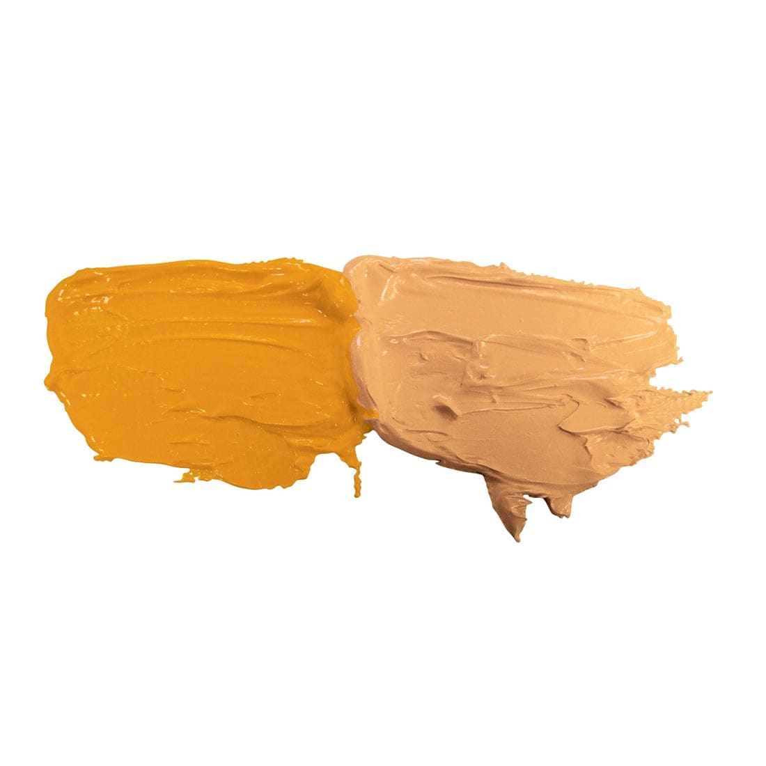 Diarylide Yellow Grumbacher Pre-Tested Oil Paint samples; both full strength and mixed with white