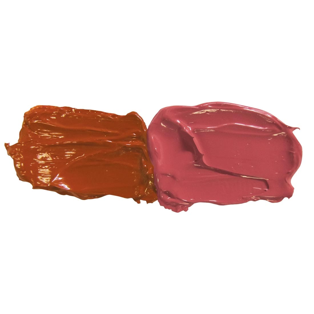 Terra Rosa Grumbacher Pre-Tested Oil Paint samples; both full strength and mixed with white
