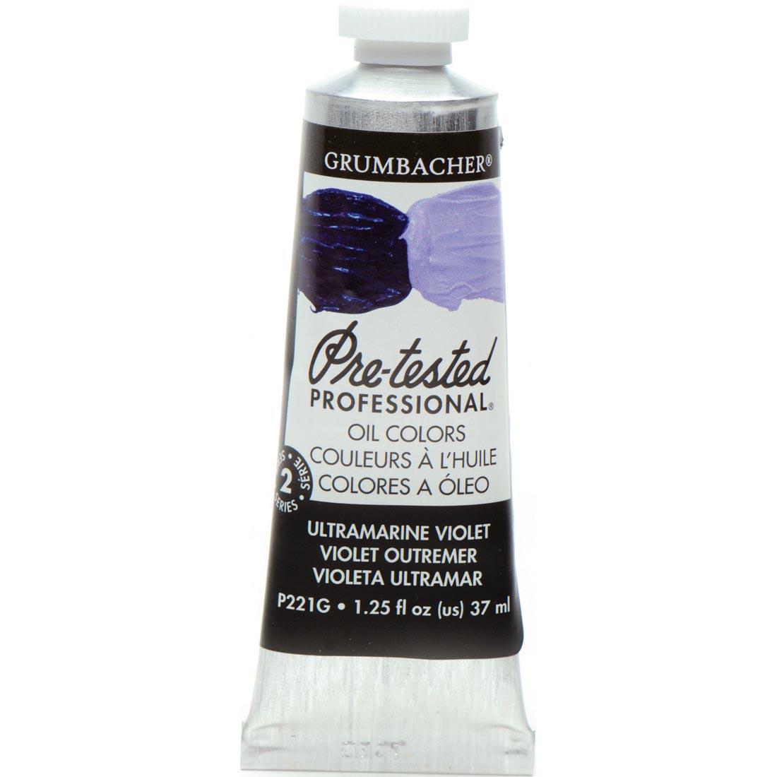 Tube of Ultramarine Violet Grumbacher Pre-Tested Oil Paint