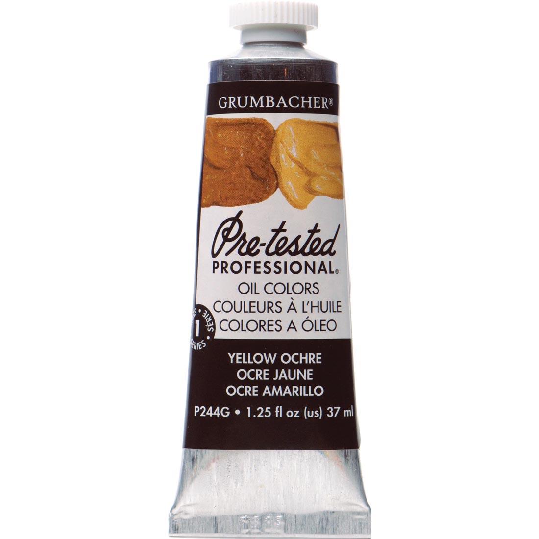 Tube of Yellow Ochre Grumbacher Pre-Tested Oil Paint
