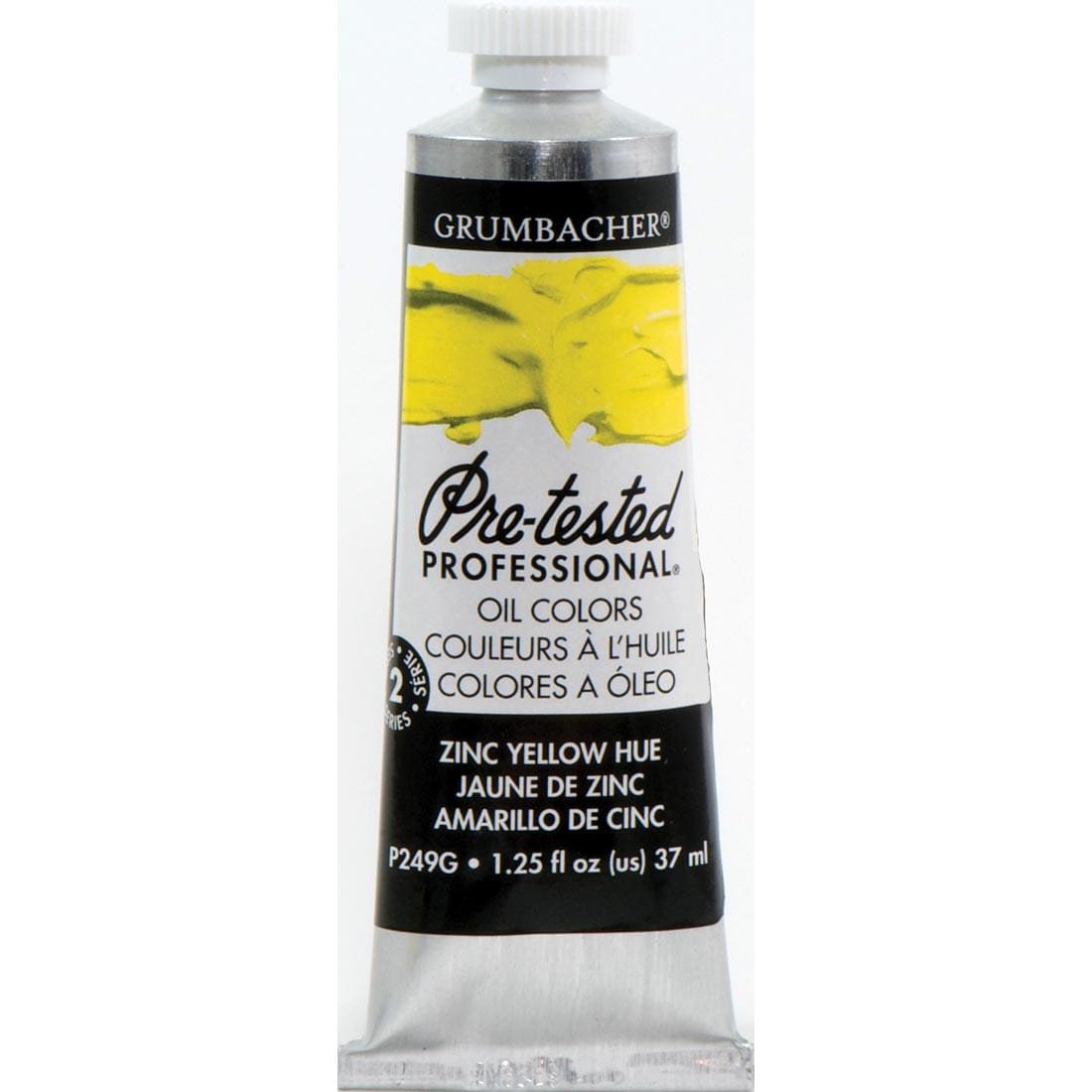 Tube of Zinc Yellow Hue Grumbacher Pre-Tested Oil Paint