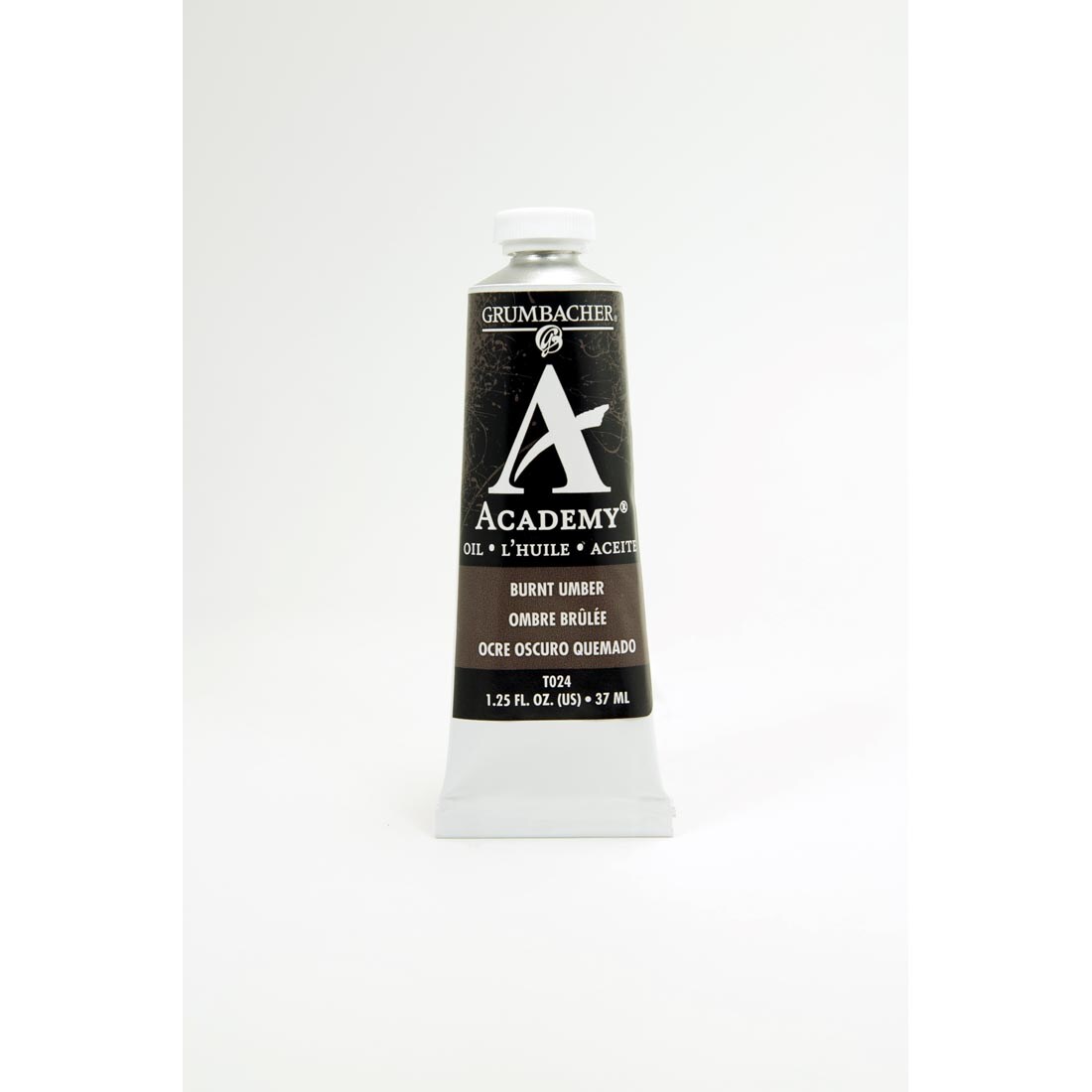 Tube of Burnt Umber Grumbacher Academy Oil Color