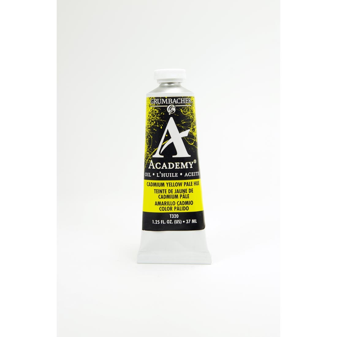 Tube of Cadmium Yellow Pale Hue Grumbacher Academy Oil Color