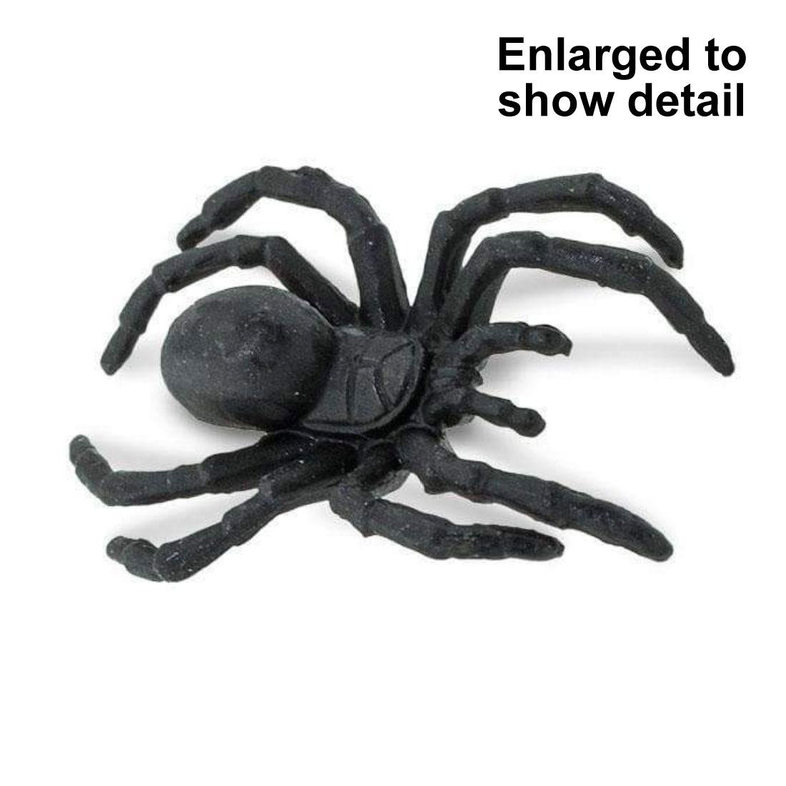 Spider Good Luck Mini Figurine with the text Enlarged to Show Detail