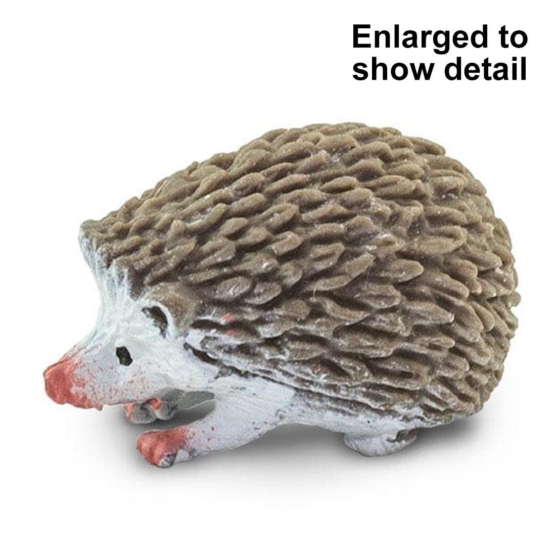 Hedgehog Good Luck Mini, with the words, "Enlarged to show detail"